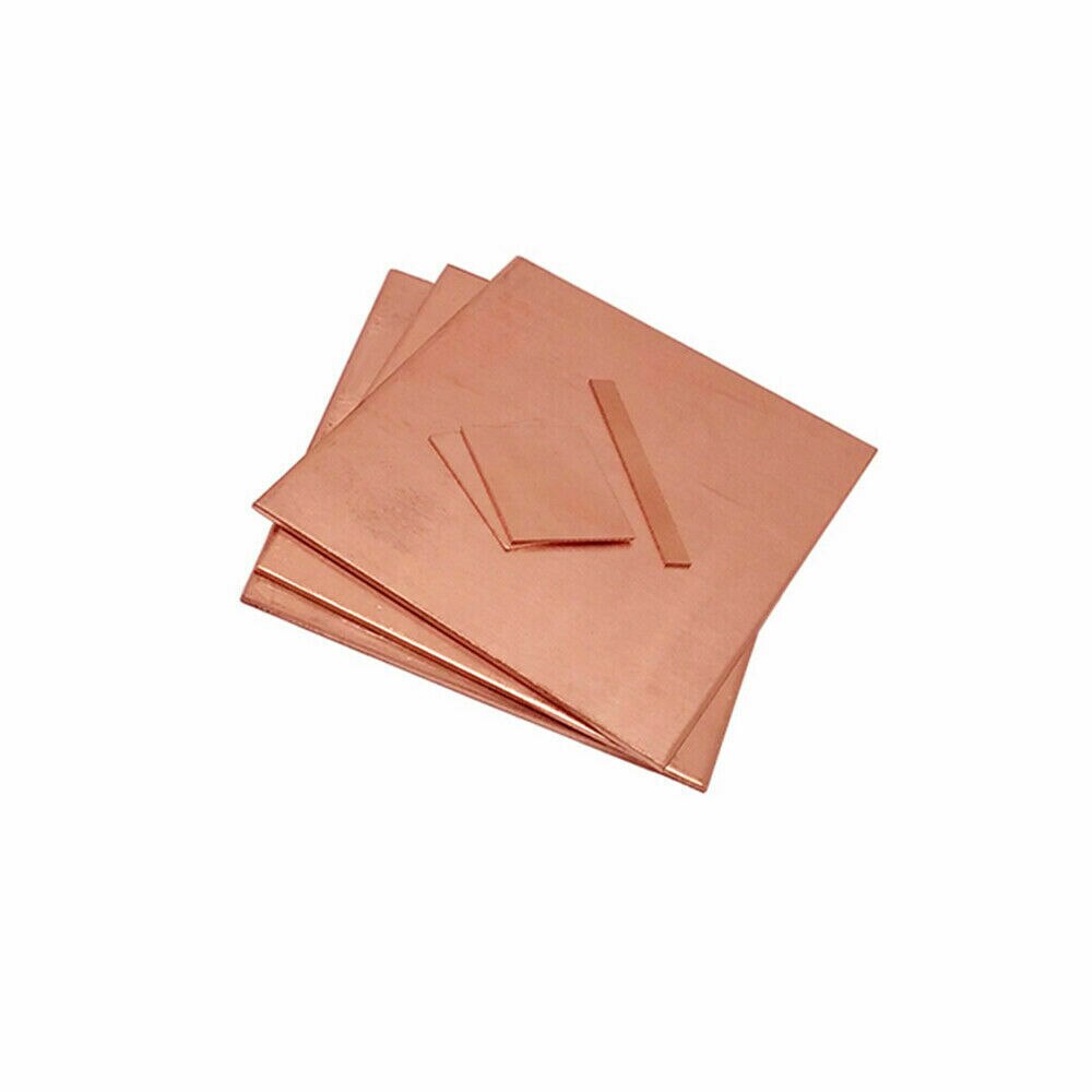 Dicke 2,5mm x 100mm x 100mm 99.9% Reinem Kupfer T2 Cu Metall Blatt Kupfer Platte Platz 1pc