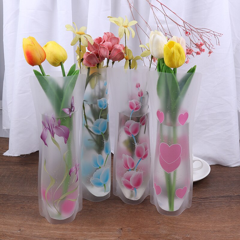 27X12cm Protection de l'environnement PVC plastique pliable Vase fleurs jardinière