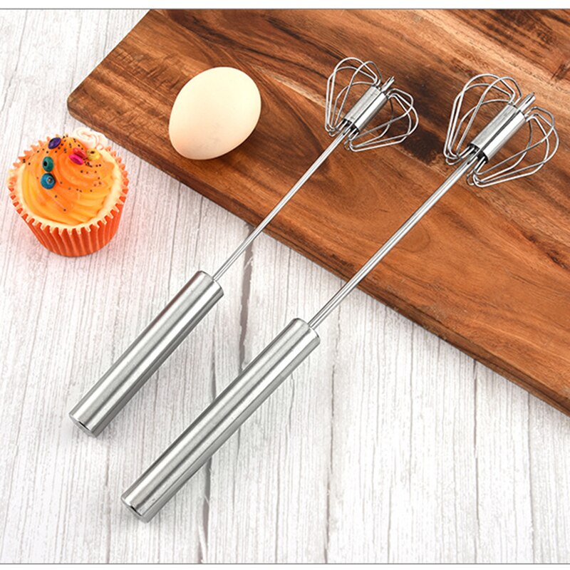 Kitchen Tools Egg Tools Semi-automatic Rotating Mixer Stainless Steel Baking Accessories Cream Butter Mixer Kitchen Essentials