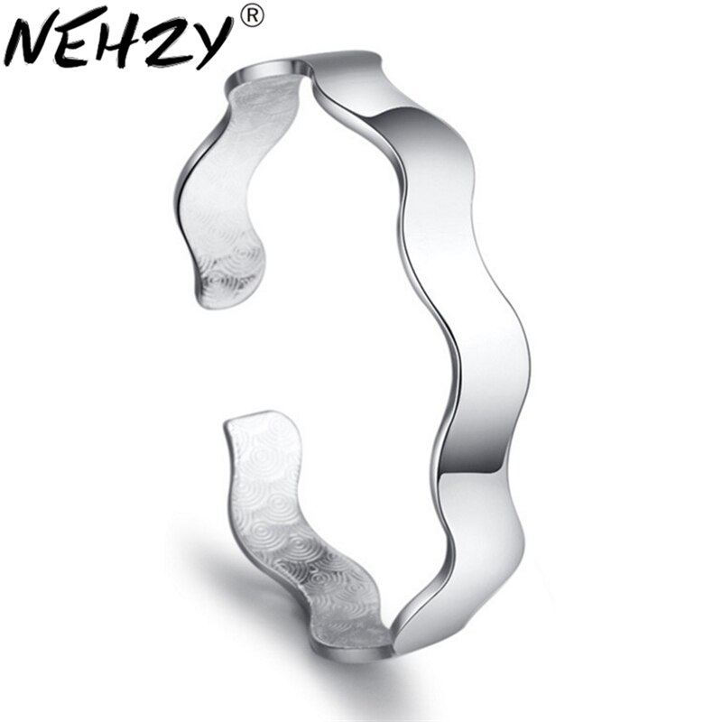 La nouvelle princesse tempérament belle argent bracelets brillant bohème rétro vague eau ondulations bijoux
