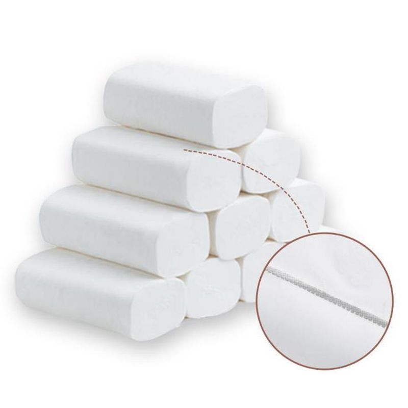 12 stuks rol toiletpapier, zacht 4-- laags hygiënisch rolpapier, kernloos speciaal papier