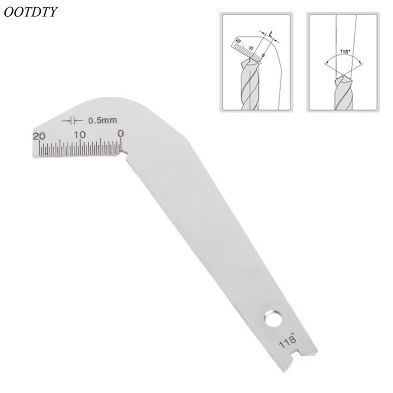 OOTDTY Bit Pattern Drill Template Gauge Welding Inspect Tool Weld Drill Bit Measurement