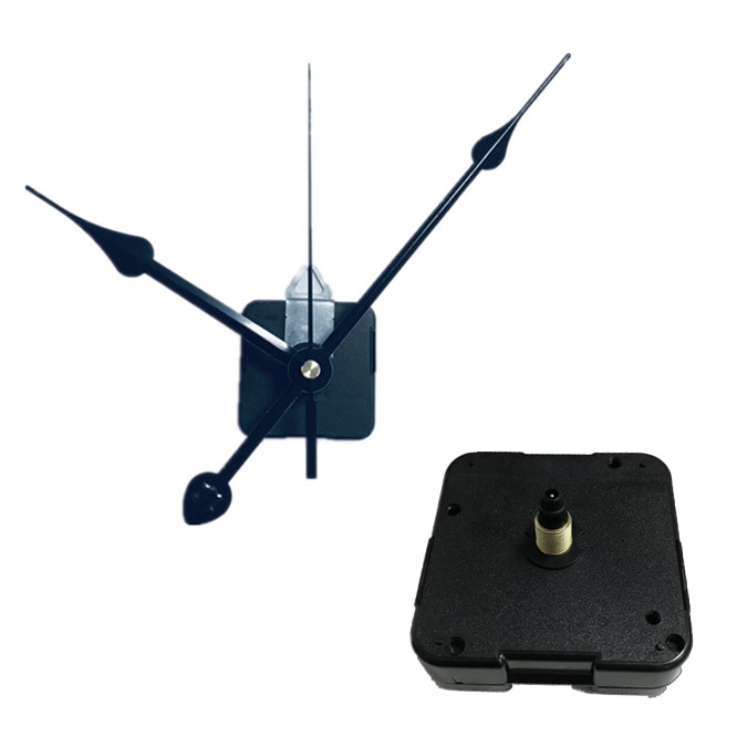 Mecanismo de reloj de pared precision 12888, 8/11/13/16/19/22mm, máquina de movimiento de cuarzo, Kit de reparación de Manos negras, sustitución de herramienta con gancho