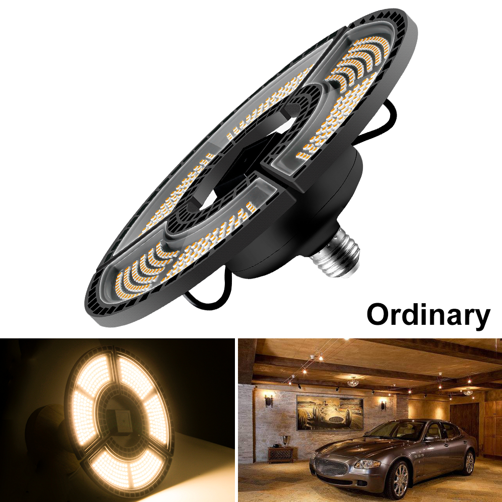 Garage LED Ceiling Lamp E27 Spotlight Waterproof High Bay Light Industrial Workshop Warehouse Lighting AC110-220V Led Chandelier: Ordinary Warm / 60W