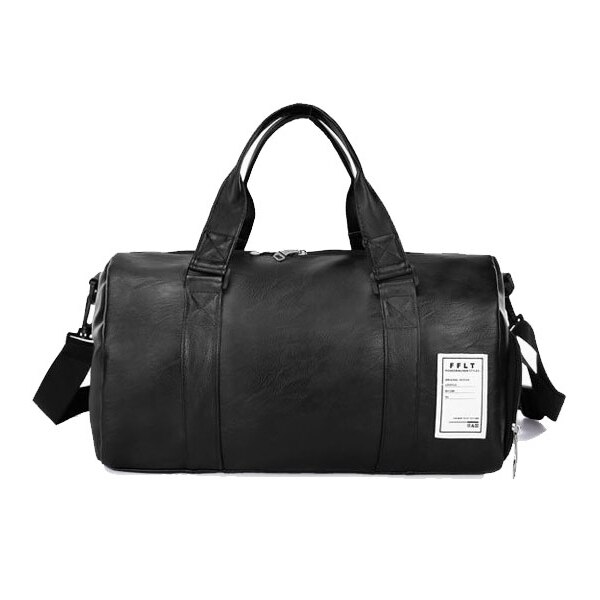 Wobag sac de voyage femmes noir PU cuir sacs de sport bagages à main pour hommes sac de sport: Big Black