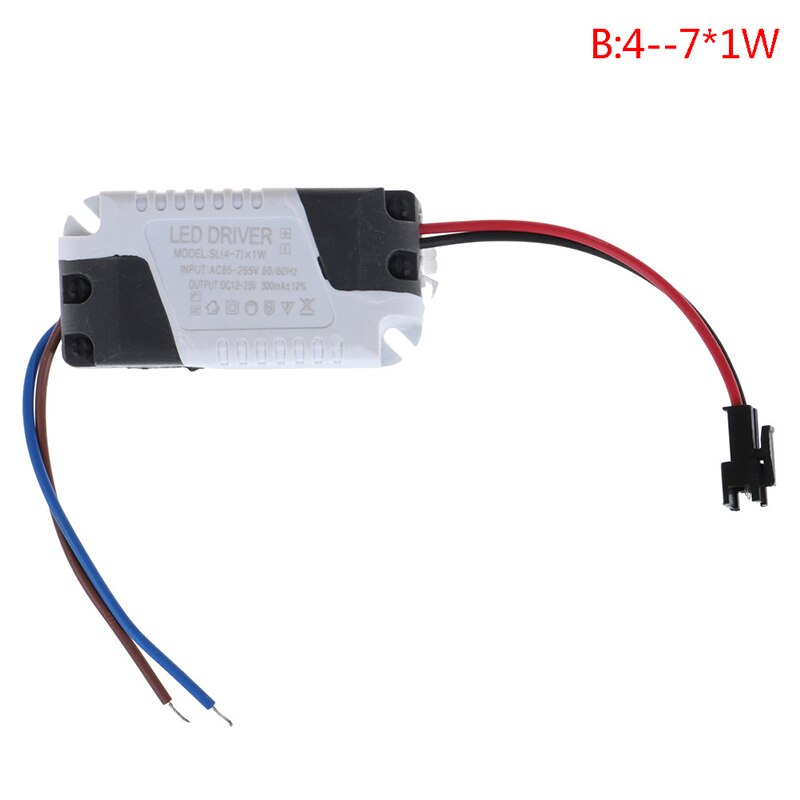1Pcs 3W-36W Led Driver Licht Transformator Constante Stroom Voeding Adapter: 2