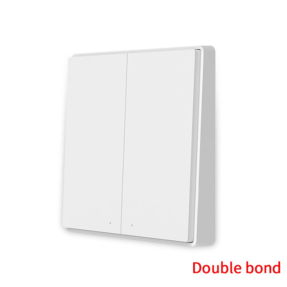 Aqara D1 Wireless Smart Switch Zigbee Remote Control 1/2 Key Work With Wall Switch For Homekit Xiaomi Mijia Mihome APP: 2 key
