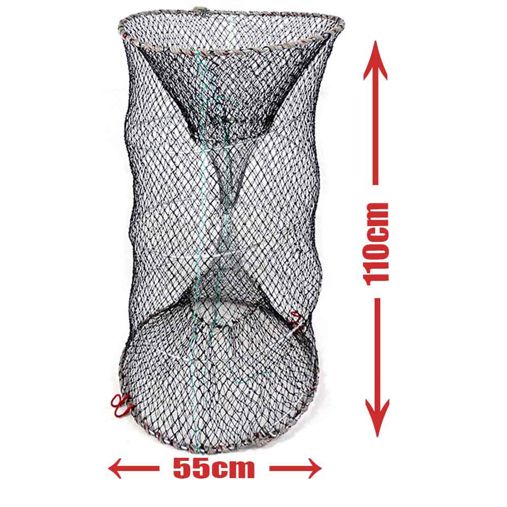 Plase de pescuit china, capcană de crab, cuști de rețea, plasă de nailon pentru creveți, cușcă de pescuit automată, capcană pliabilă, plasă turnată pliabilă: 55110