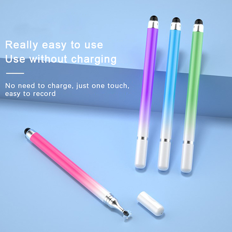 2 in 1 stylus-kynä matkapuhelimelle ja tabletille, kapasitiivinen kosketuskynä yleiskäyttöiseen puhelimen piirtonäyttöön