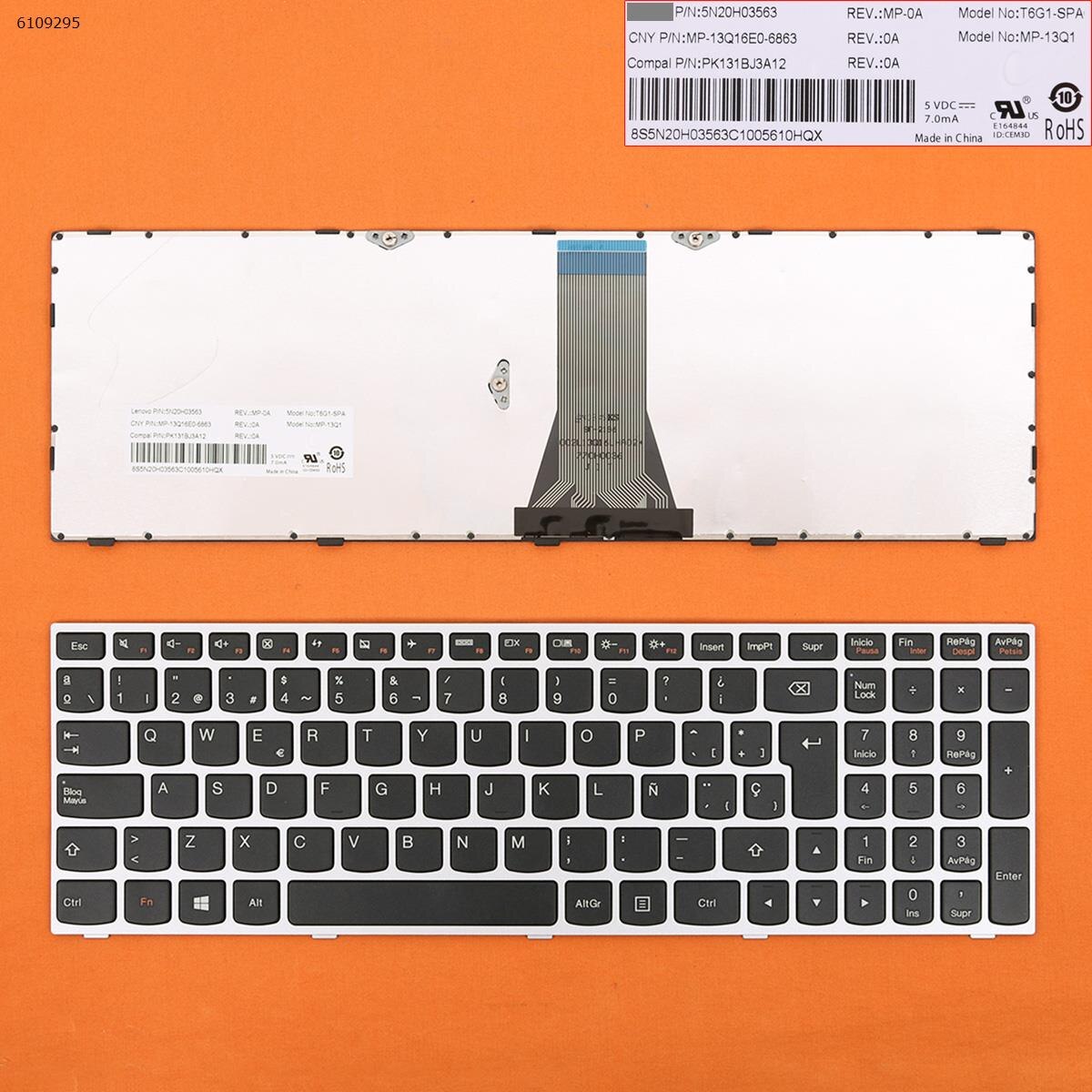 SP Spanish Layout Replacement Keyboard for Lenovo G51-35 G70-35 G70-70 G70-80 Z50-70 Z50-75 Z51-70 Z70-80 Laptop Backlit