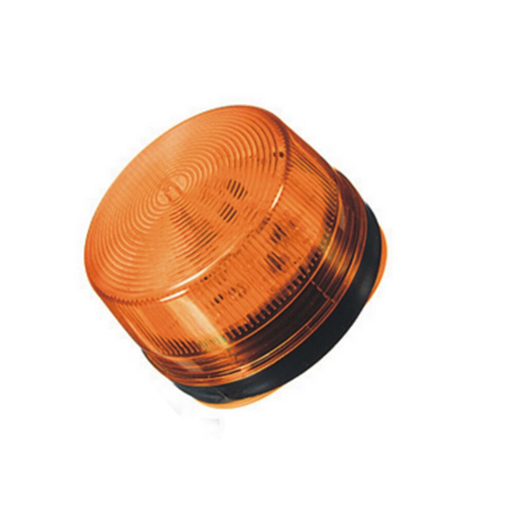 Vandtæt 12v 120ma sikkert sikkerhed alarm stroboskop signal sikkerhedsadvarsel blå rød orange blinkende led-lys: Orange