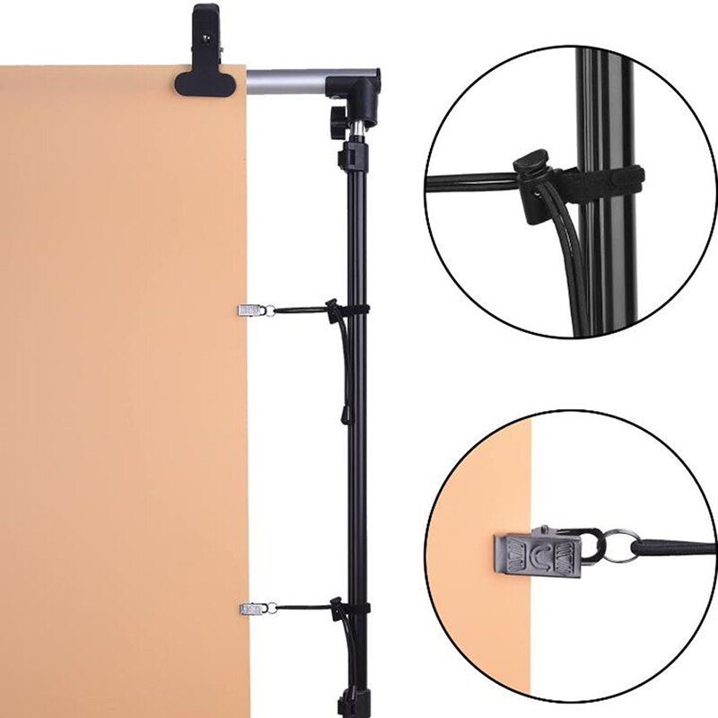 1Pcs Fotografie Achtergrond Side Push Op Clips Klem Voor Photo Studio