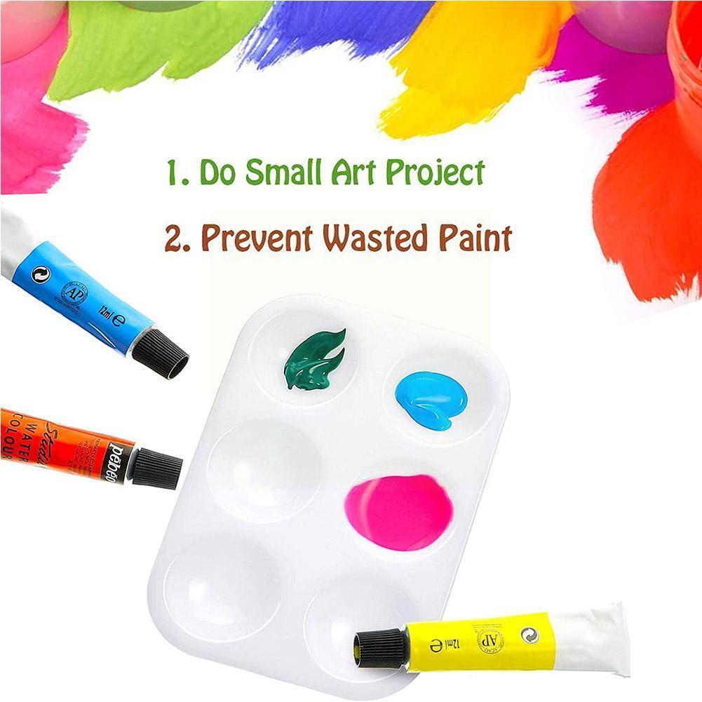 Art Student Verf Palet Lade Acryl Aquarel Gouache Diy Kunst Om Art Wit Palet Gereedschap Palet Schoon Painti h7h0