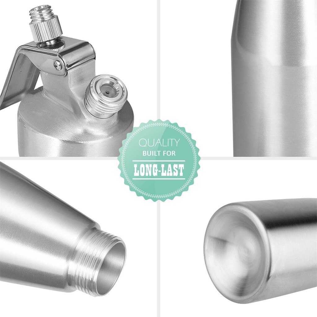 500ml Stainless Steel Whipped Cream Dispenser Included Decorating Nozzles Aluminium Whipped Cream Dispenser Whipper Dessert