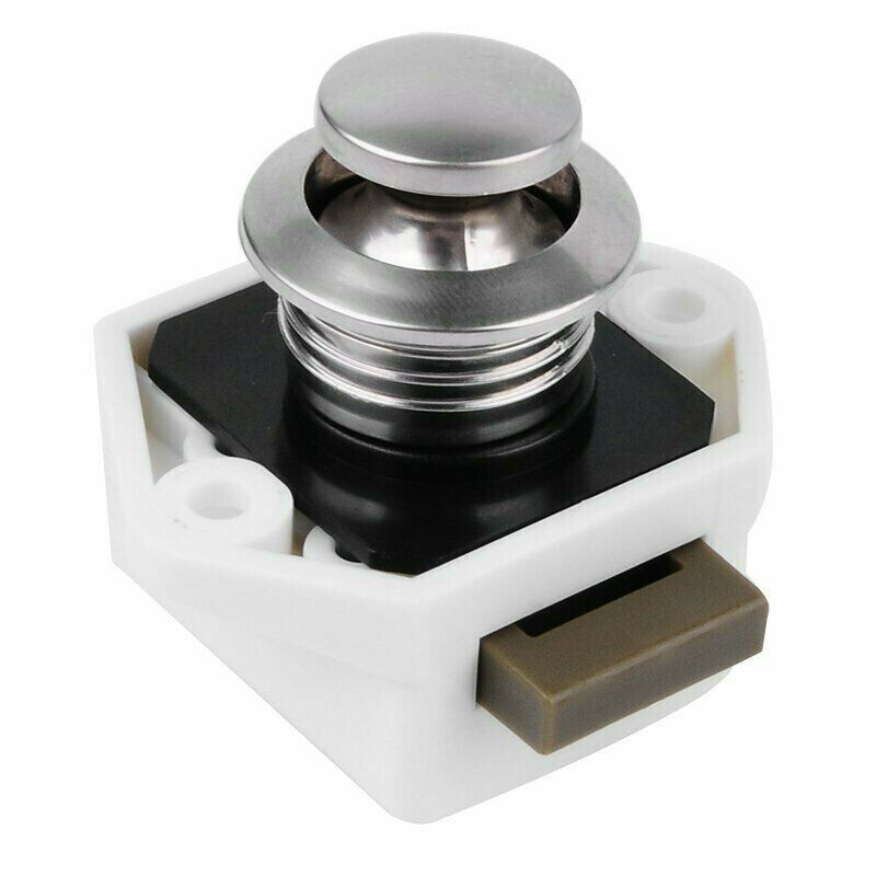 5X Push-Lock Furniture Locks Push-Button Locks For Boat Caravan Motorhome