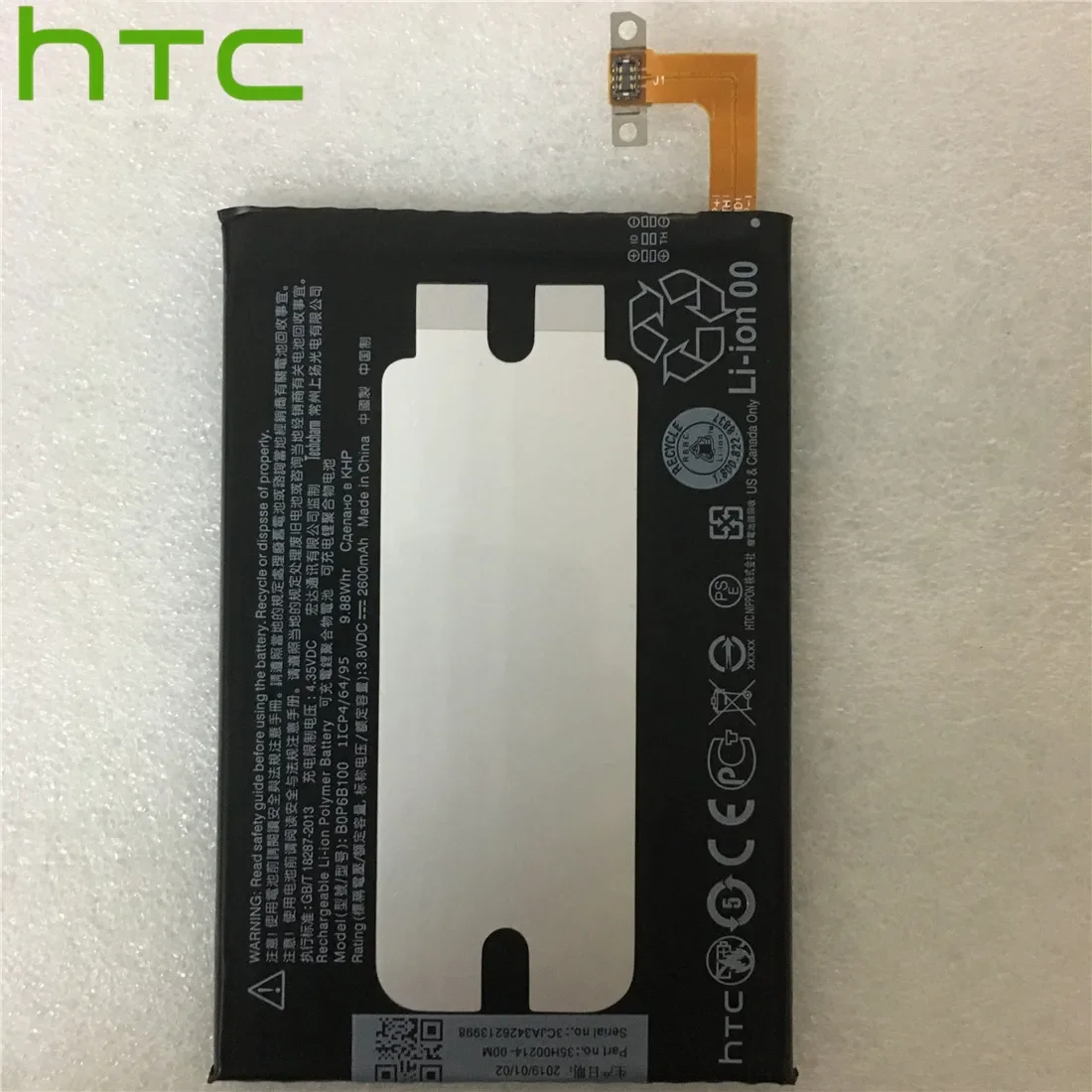 Batería Original HTC para HTC ONE M8 one 2 BOP6B100 M8T M8X M8D E8 M8SW M8ST M8SD baterías de repuesto batería + herramientas