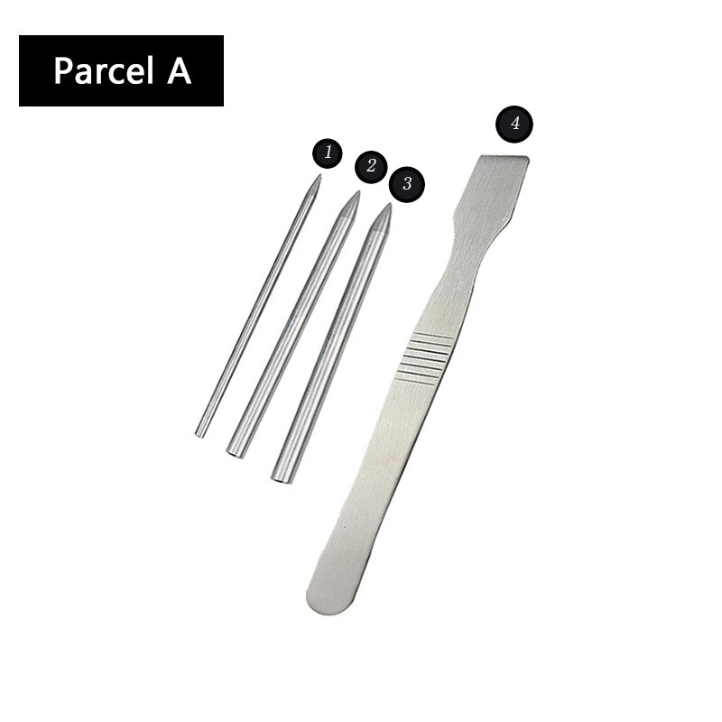 Paracord Stitching Set Stainless Steel Umbrella Rope Needle Bracelet Flattener Knitting Needles DIY Jewelry Accessories: Parcel A-4