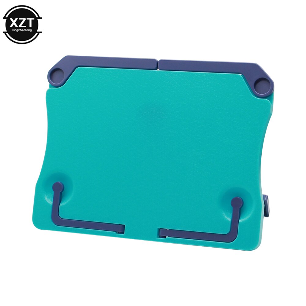 Portable Bookends Book Holder Recipe Shelf Folding Stand Books Holder for Music Score Recipe Tablet Cookbook Desk Organizer: Blue