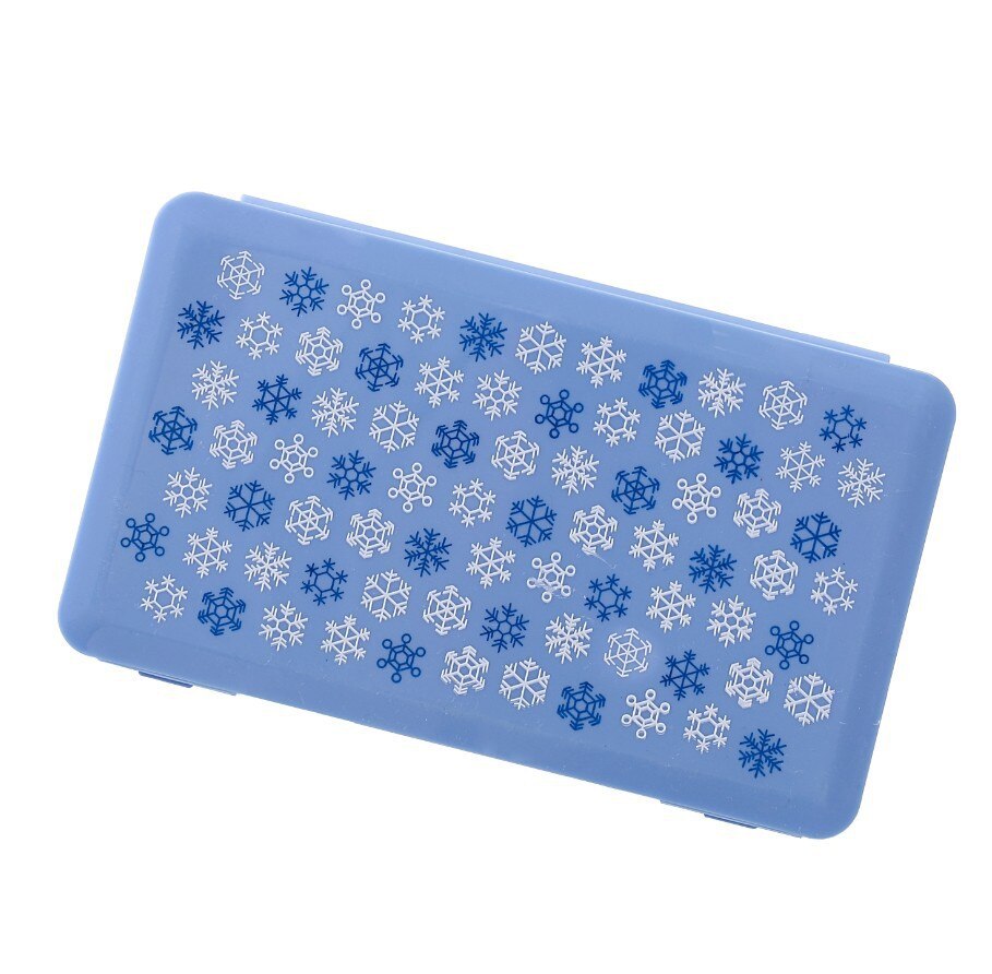 Plastic mask box cartoon pattern disposable mask storage box: Blue