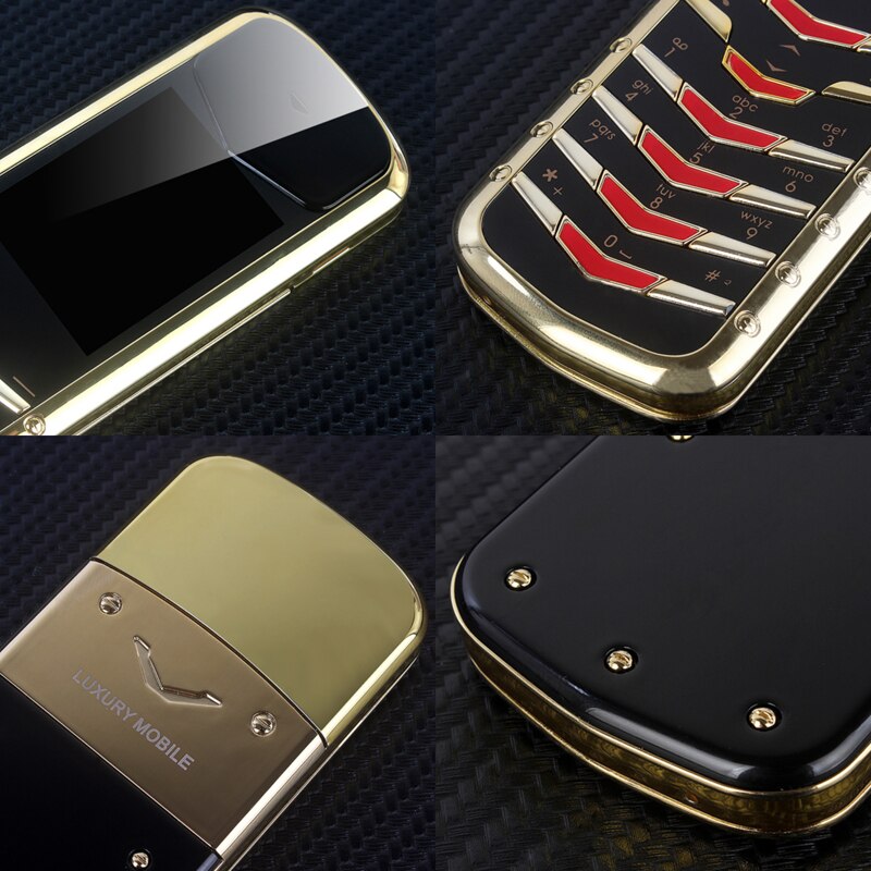 Barra di sblocco del telefono di Vendita di Lusso Di contralto Livello K6 BT Quadrante Cassa del Metallo doppio Sim Firma design Classico Russo Chiave Greco Memu nessuna Fotocamera