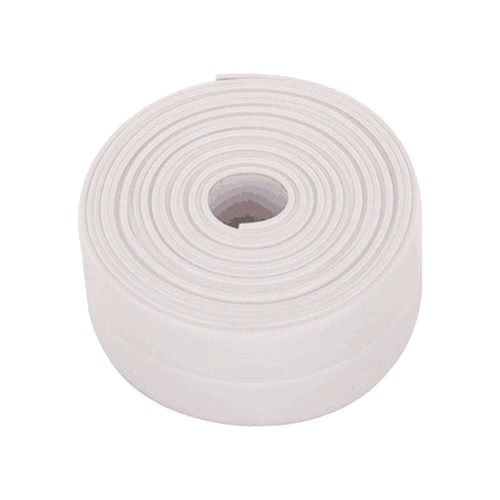 3.2m Kitchen Waterproof Mould Proof Tape Sink Bath Sealing Strip Tape Self Adhesive Waterproof Plaster Tile Crack Sealant Tape: WH / 3.2m x 2.2cm