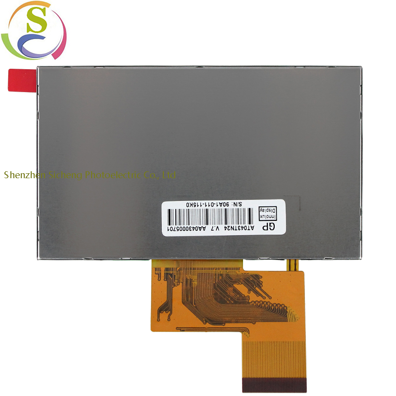 Sprzedaż bezpośrednia sprzęt przemysłowy 4.3 calowy ekran LCD w043TN24 V.7 4.3 cala rozdzielczość RGB 480*272 jasność 500cd
