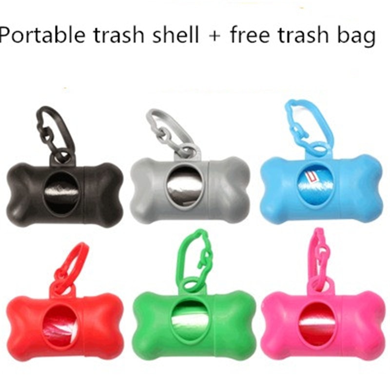 Draagbare Bone Hond Vuilnisbak Garbage Clean Dispenser Doos Hond Afval Kak Bag Outdoor Walk Hond Opruimen Tas Huisdier Accessoires Benodigdheden