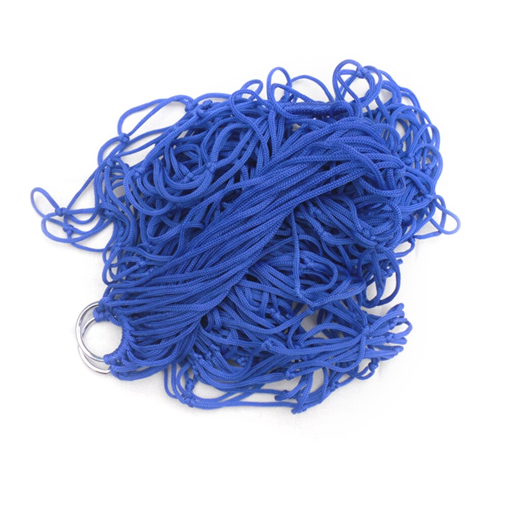 Mesh Sleeping Beds Chairs Outdoor Garden Nylon Swing Beaches Hanging Net Hammock for Household Garden Decorations: Blue