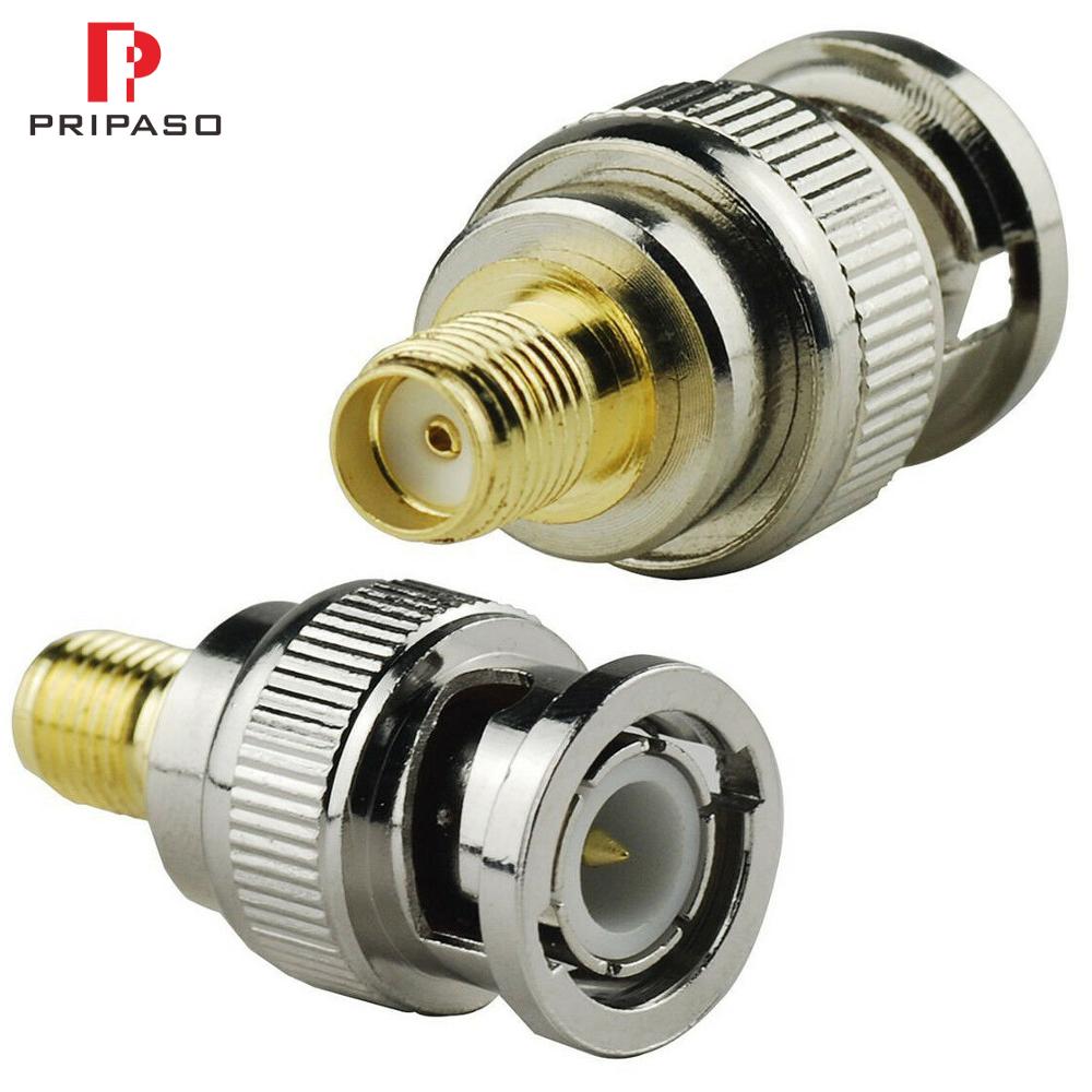 BNC Male to SMA Female RF Coaxial Coax Adapter Connector Converter Plug 10 Pcs