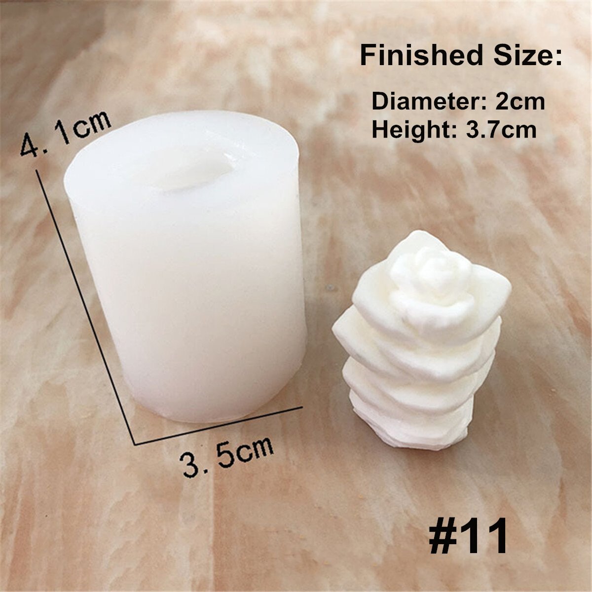Molde para macetas de flores de silicona suculenta, molde para hacer jabón de Chocolate Fondant, maceta de cemento, molde para macetas, artesanías DIY, 7 patrones