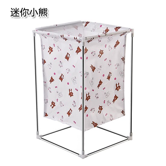 Cesta de lavandería grande para el hogar, caja de almacenamiento de ropa, canasta de almacenamiento de juguetes de dibujos animados, barril de ropa sucia: Little bear