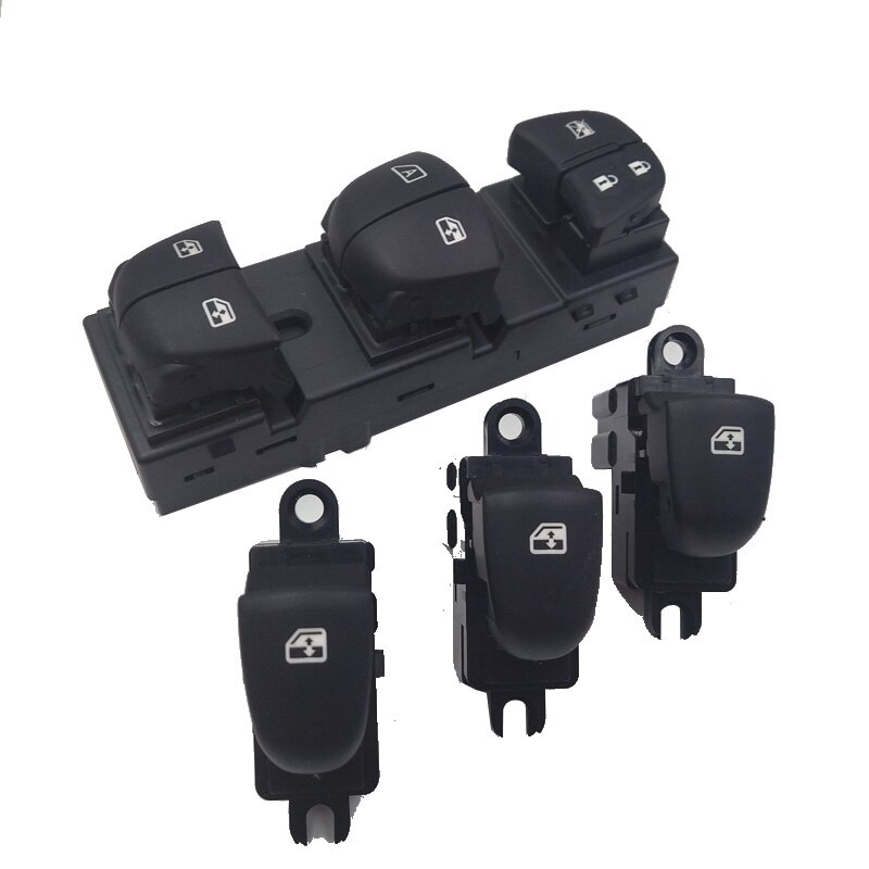 7 LED Auto Power Window Switch/Single Window switch With LED For Nissan Qashqai/Altima/Sylphy/Tiida/X-Trail Orange light