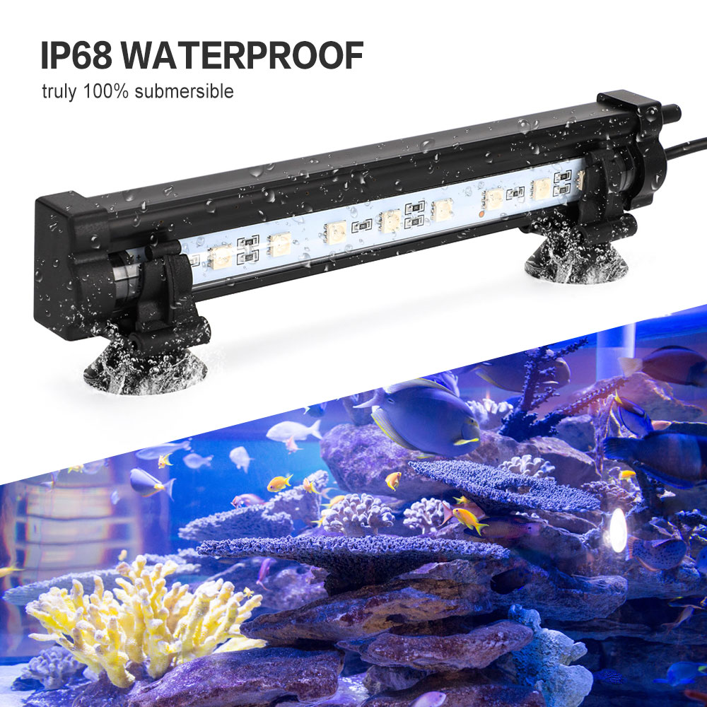 Underwater Submersible Fish Tank Light Color Changing LED Air Bubble Light Aquarium Air Bubble Lamp Making Oxygen for Fish Tank