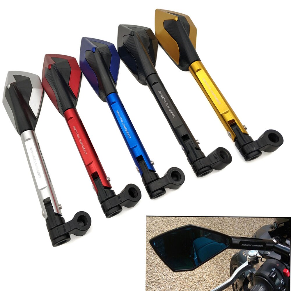 Universal Motorcycle Aluminum Rear View Handle Bar End Side Rearview Mirrors For Yamaha xjr 1300 400 fjr 1300 XJR400 BT1100