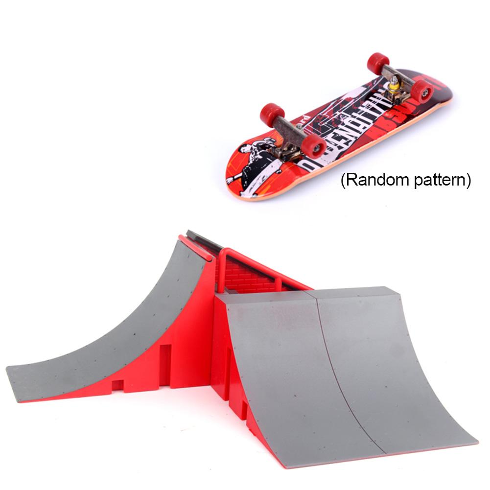 Kit de Skate Park avec 2CPS doigt Skateboard jouet Mini touche Rails ensemble pour enfants adultes décompression jouets directe: H