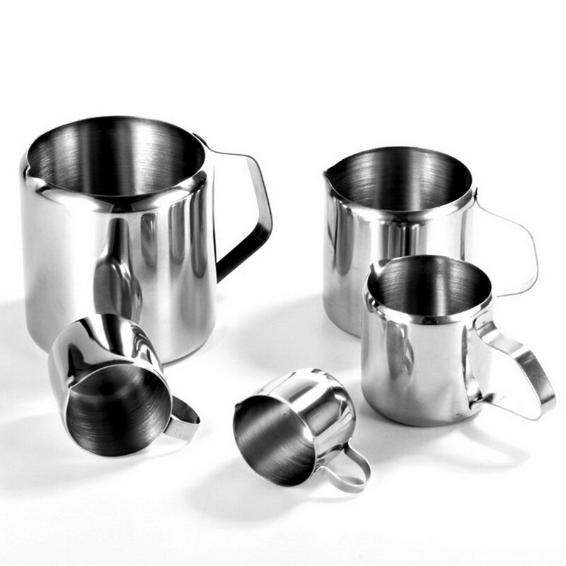 Stainless Steel Milk Frothing Jug Espresso Coffee Mug Pitcher Barista Craft Coffee Cappuccino Cups Latte Pot Kitchen Accessories