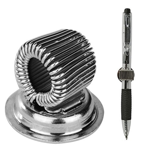 1 st magnetiska silverpennhållare i rostfritt stål magnetklämmor som används för magnetiska whiteboardtillbehör, magnetiska tillbehör