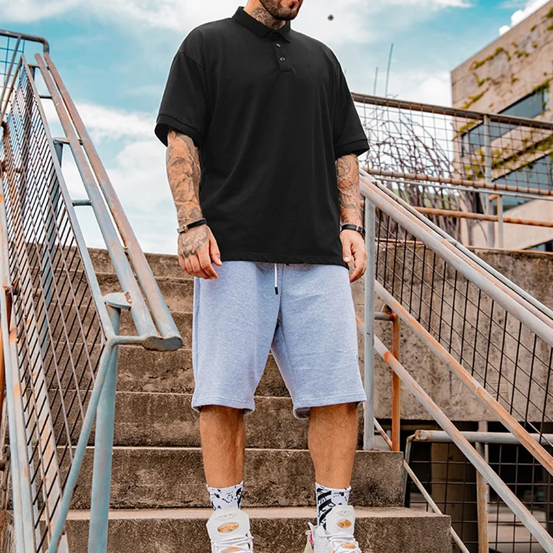 Hommes Polo chemise de grande taille 5XL/6XL/7XL 110-175kg ample surdimensionné t-shirt grande taille vêtements 자 Ropa Hombre Camisa Masculino