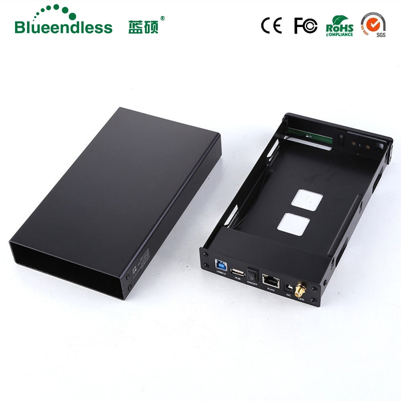 SATA USB 3.0 hdd3.5 Wifi Extender/HDD Bay BOX E ALLOGGIAMENTI PER HDD INTERFACCIA SATA Alluminio Nas Enclosure RJ45 Wifi Router Ripetitore HDD caso