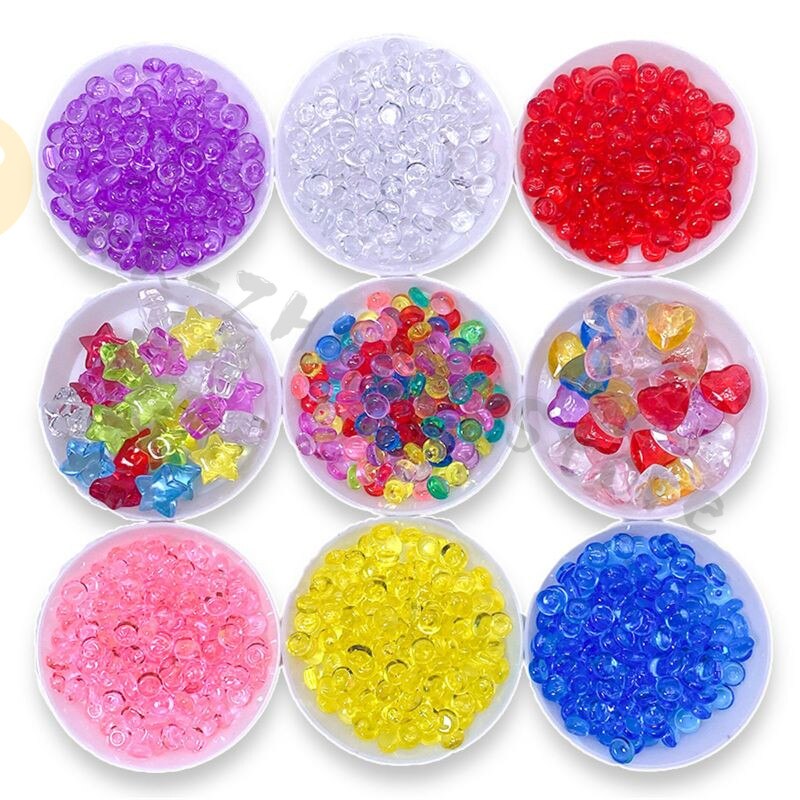 75pcs Supplies Kit Foam Beads Charms Styrofoam Balls Tools For DIY Making Additives for Slices Clay