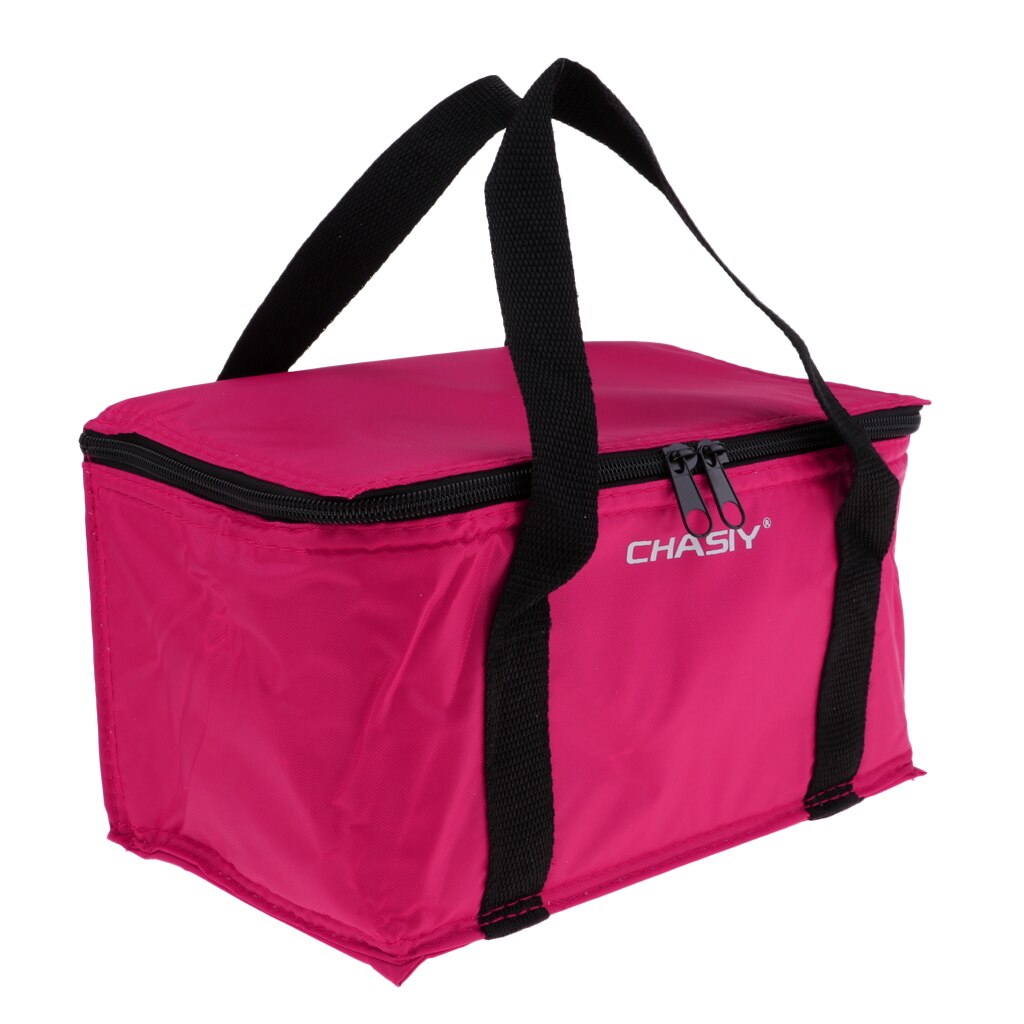 Insulated Outdoor Camping Food Thermal Cooler Tote Container Bag: Rosered
