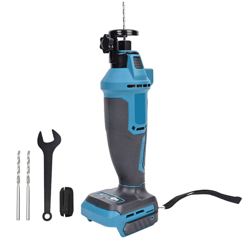 Cordless Drywall Cut-Out Tool Brushless 3 Gears Rotary Saw Efficient Cutting Wood Sheetrock Power Tools For Makita 18V Battery: Default Title