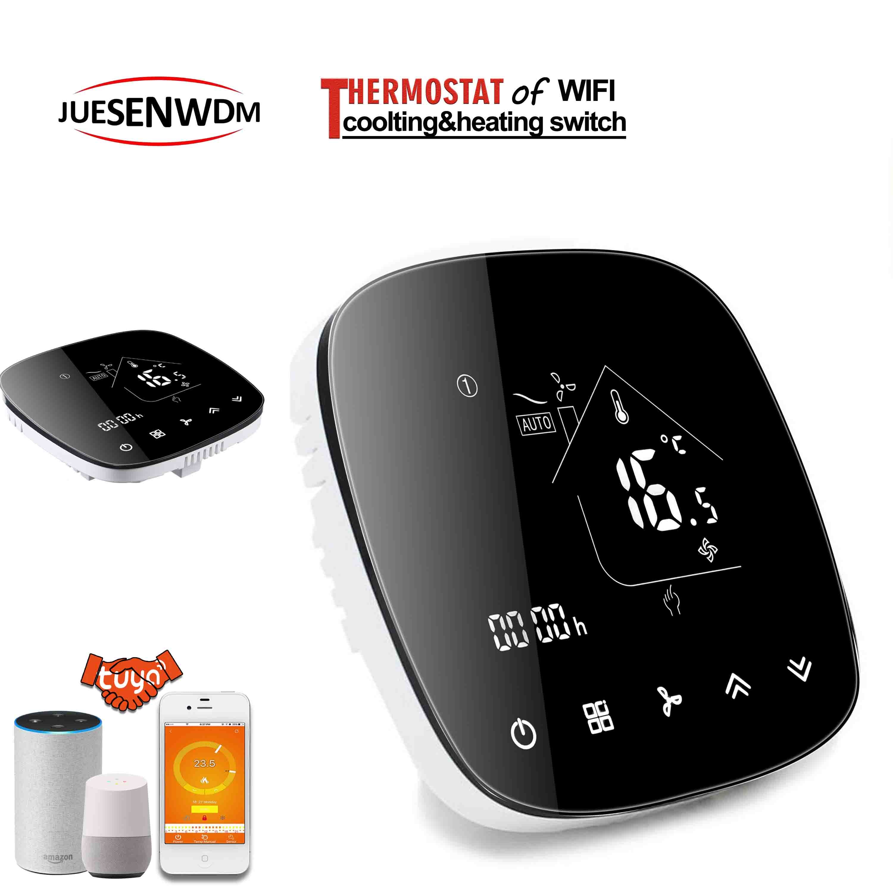 24v,95 ~ 240 vac 2p/4p fan coil nc ingen wifi smart home termostat til arbejde med alexa google home