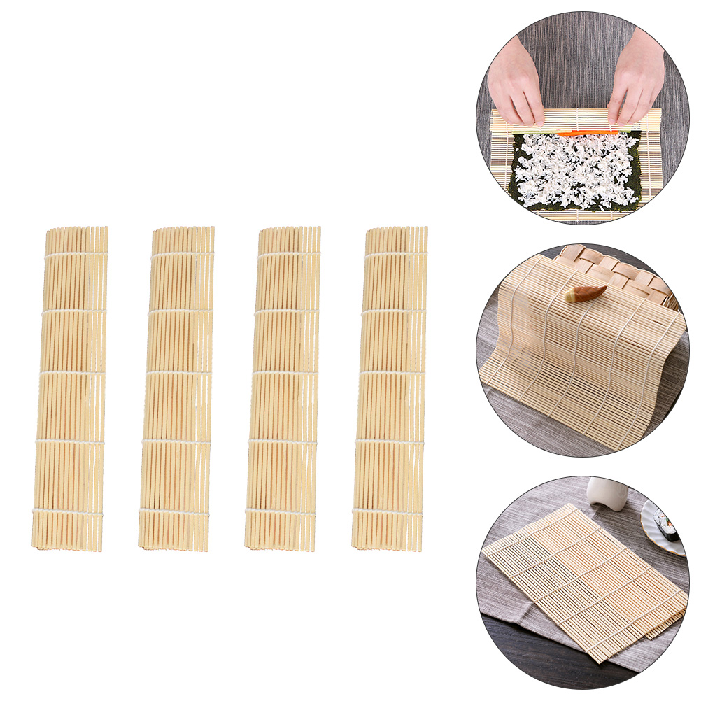 Sushi Kit Tappetino Per Sushi In Bambù, Con Cucchiaio Per Riso, Stuoia