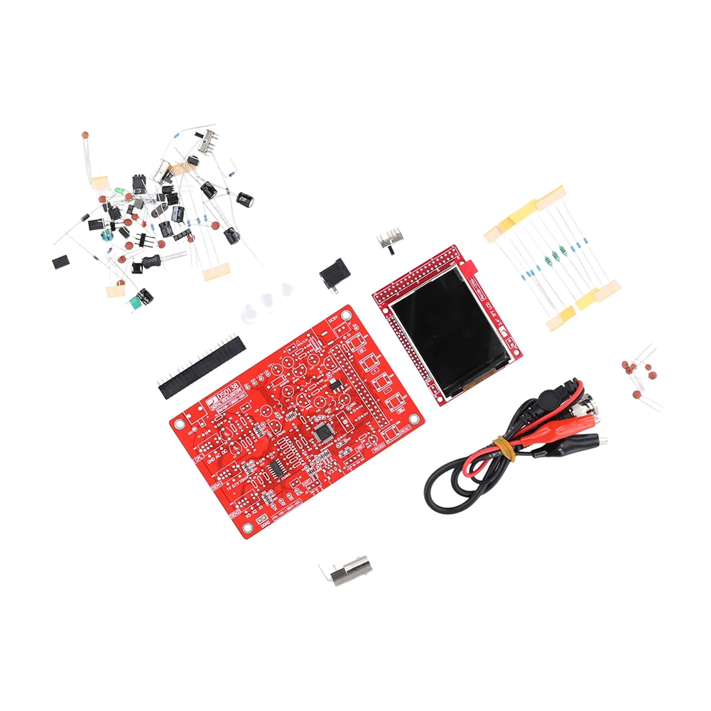DSO138-Kit de osciloscopio Digital TFT de 2,4 pulgadas, piezas de bricolaje, juego de aprendizaje electrónico: Morado