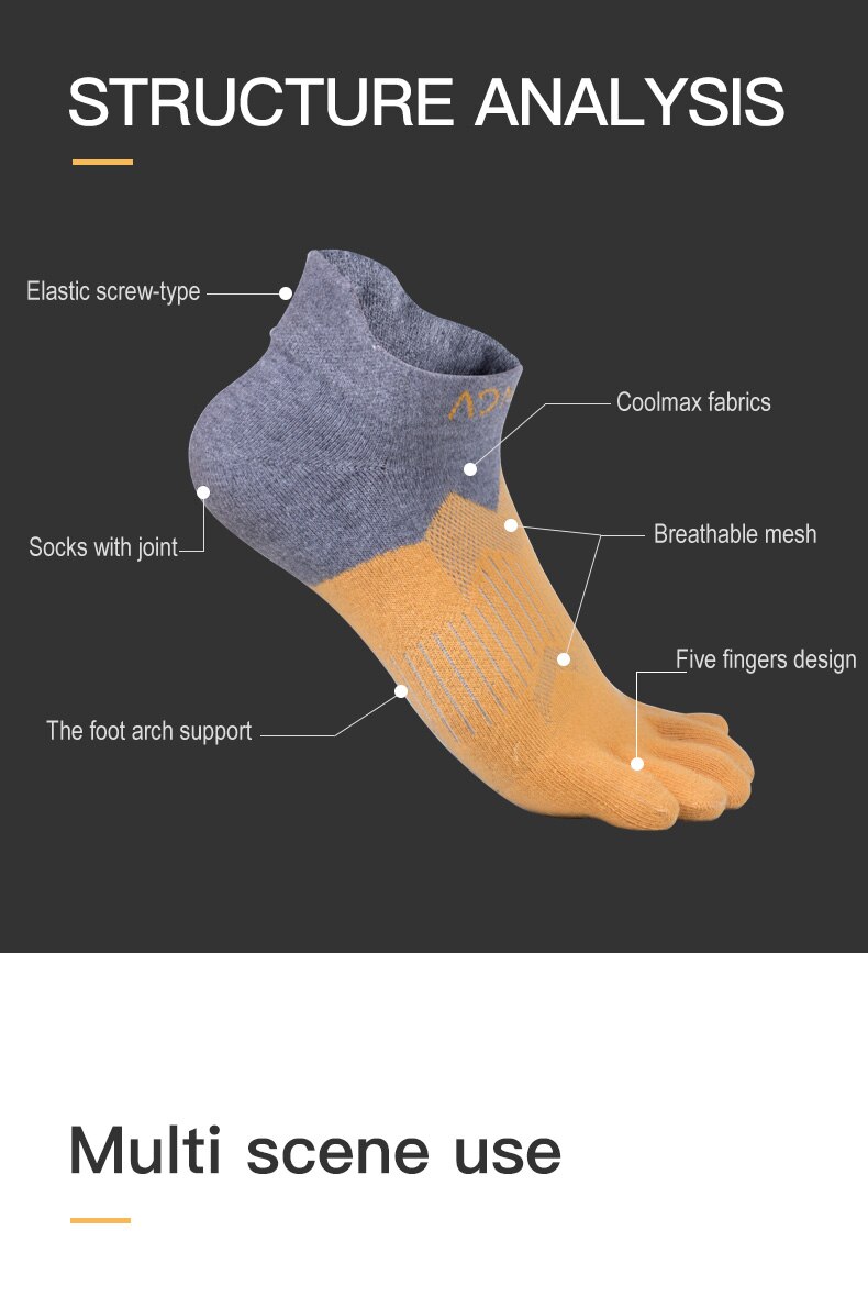 2 Pairs Aonijie E4810 Ultra Run Vijf Teen Sokken Low Cut Sokken Toesocks Voor Running Marathon Trail