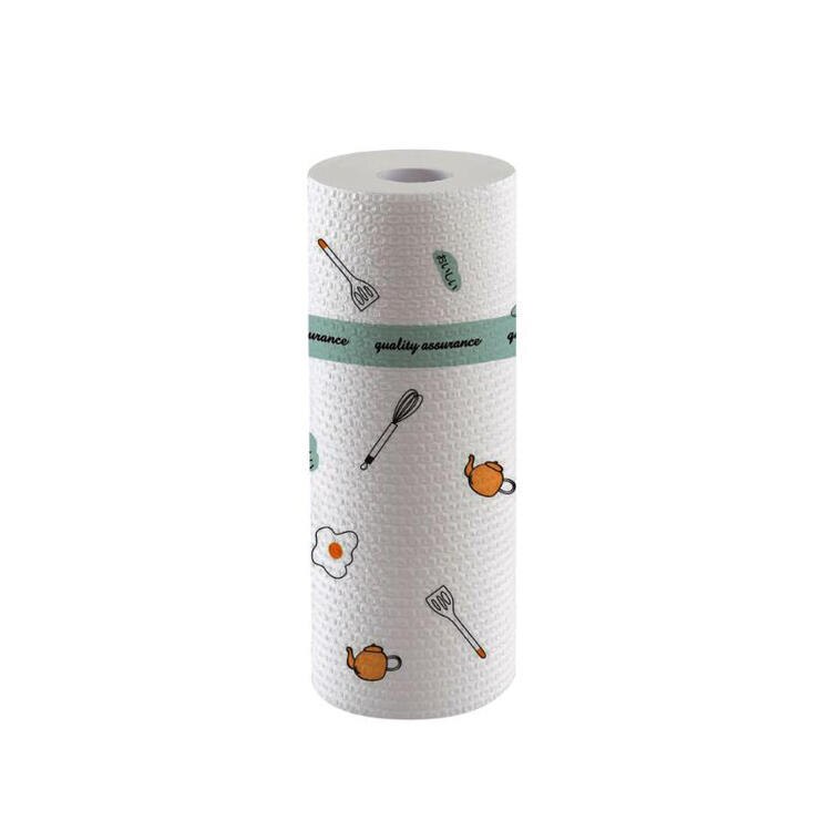 Papel de cocina suave y fuerte, paños de limpieza desechables, húmedo y seco de doble uso, elimina el aceite para el baño y la cocina: Tableware