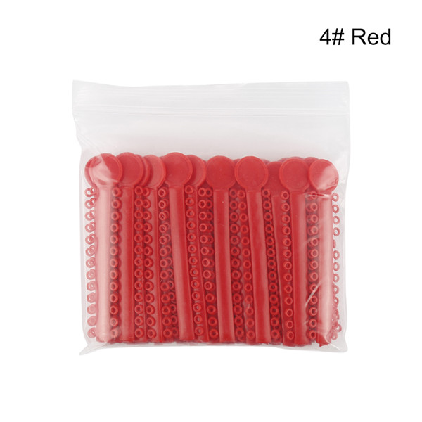 Y & W & F 40 pcs/pack liens de Ligature élastomère dentaire orthodontie élastiques bandes de caoutchouc soins des dents couleur vive soins buccaux: Marron
