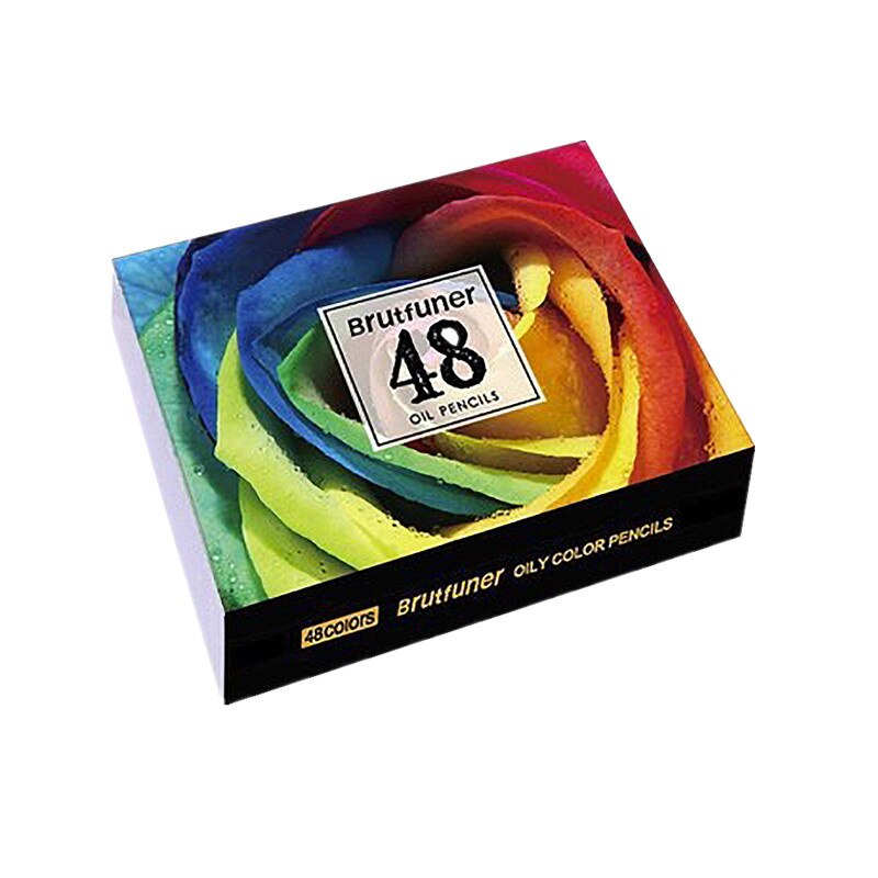 Brutfuner 48-160 Farben Öl Farbe Bleistifte einstellen Skizze Bleistift Keine Giftig Holz Weiche Helle Farbe Bleistift Künstler farbe Schule Liefert: 48 Öl Farben