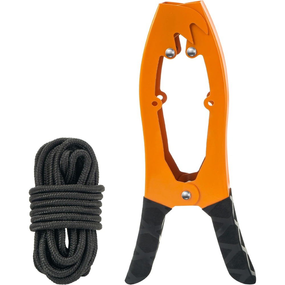 Poignée d'ancrage de canoë, porte-brosse d'ancrage, fixation du bec de requin, pince de bateau de canoë de Kayak pour la fixation des mâchoires de Tension autobloquantes: Orange